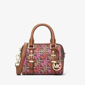 Michael Kors Mini Logo Print Duffle Crossbody